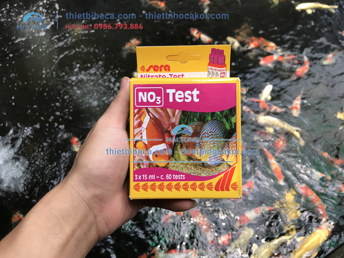 Test NO3 Sera - Kiểm tra NO3 hồ cá Koi