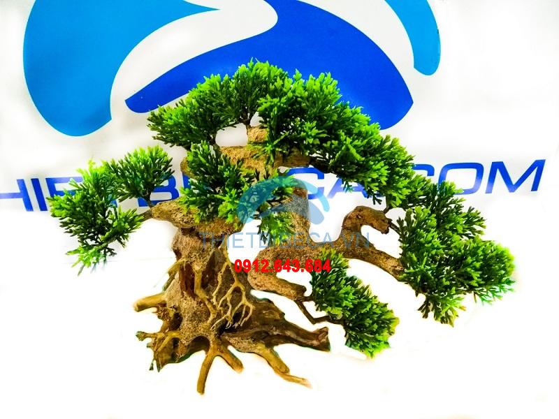 Cây giả gỗ bonsai mini