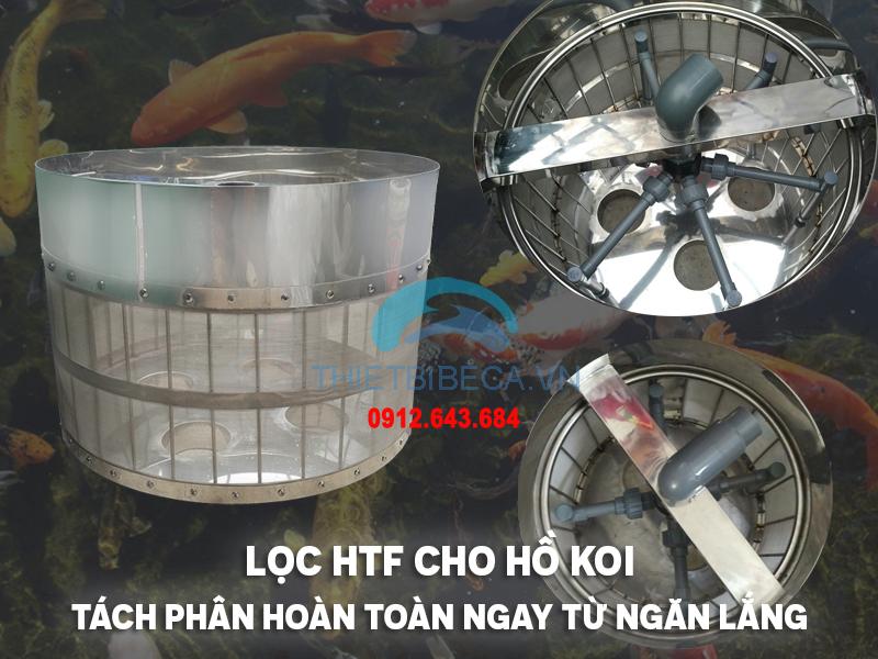 Lọc HTF Cho Hồ Koi, Tách Phân Hoàn Toàn Ngay Từ Ngăn Lắng