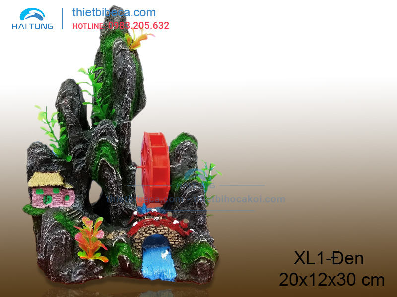 Núi nhựa trang trí XL1 đen