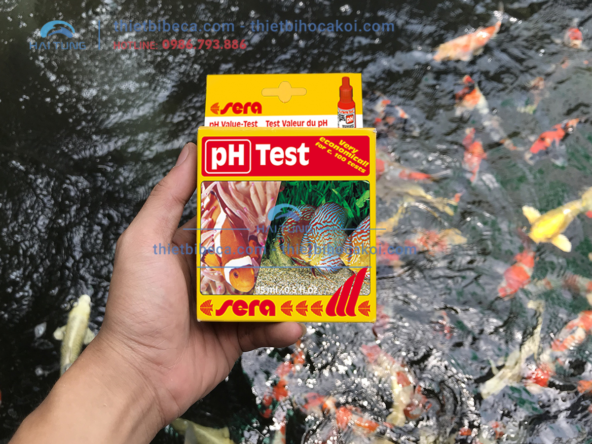 Test PH Sera - Kiểm tra PH hồ cá koi