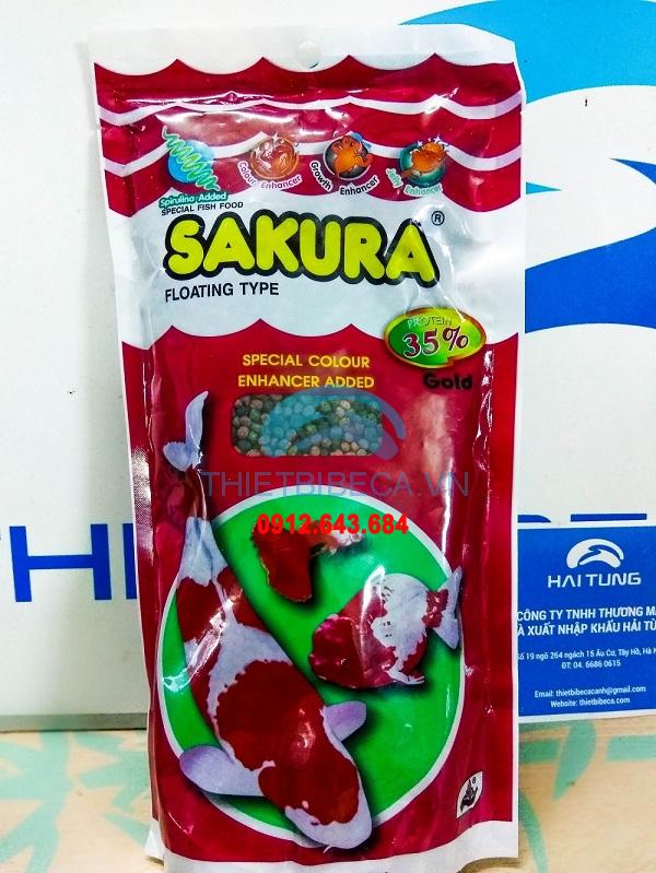 Thức ăn cá Sakura 35% 250g