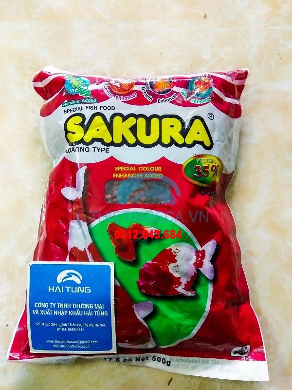 Thức ăn cá Sakura 35% 500g