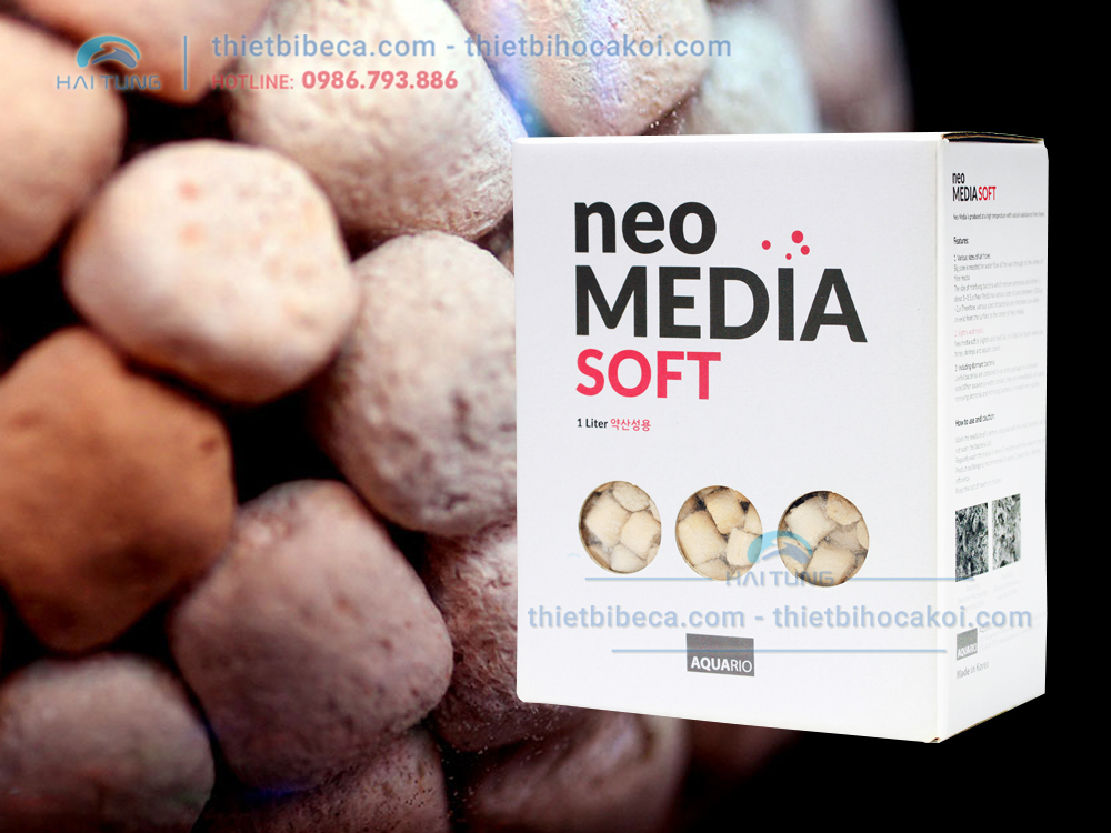 Vật liệu lọc Neo Media Soft 1 lit - Giảm độ PH