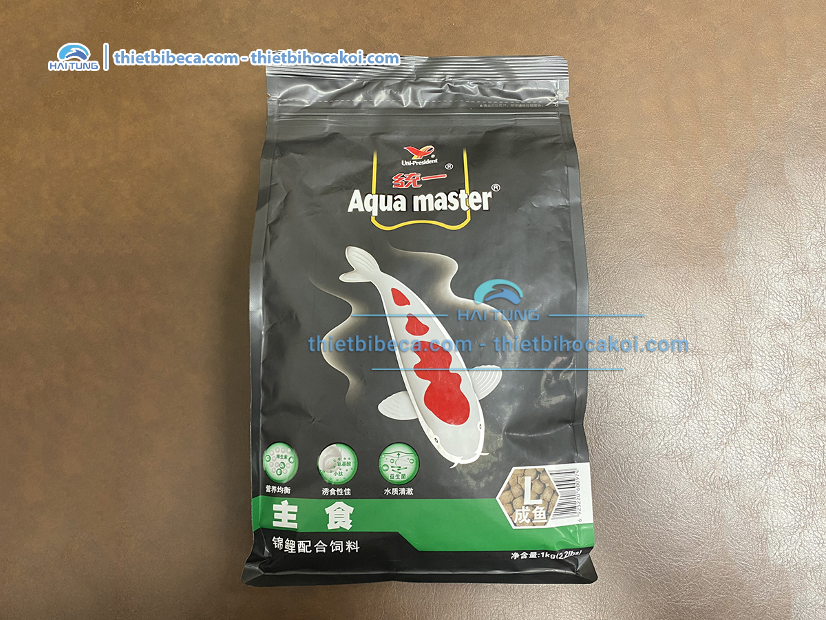 Thức ăn cá Koi cân bằng Aquamaster Staple bao 1kg