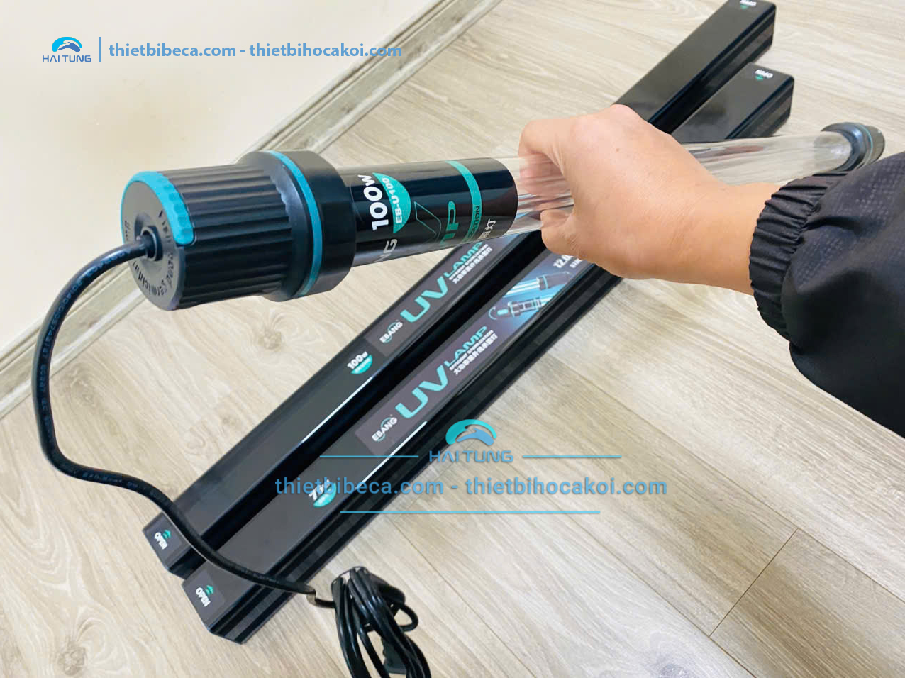 Đèn UV diệt khuẩn, diệt tảo hồ Koi Ebang EB 100w 80cm