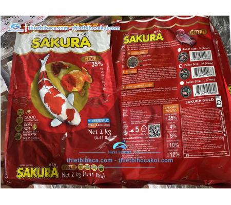 Thức ăn cá Sakura 35% 2000g