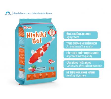 Thức ăn cá Koi tăng trưởng Nishiki Goi Size M túi 2kg