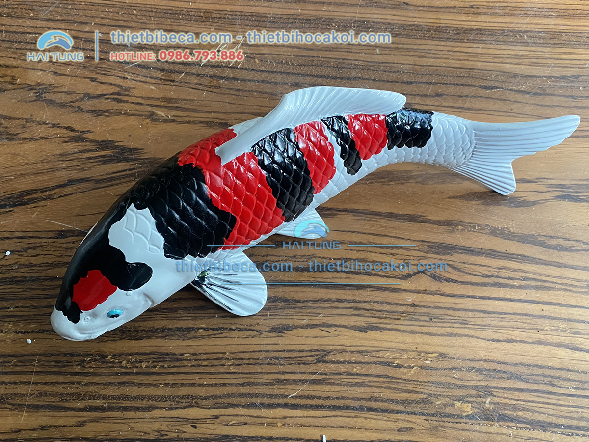 Mô hình cá Koi showa 40cm, mô hình cá koi, cá koi, showa